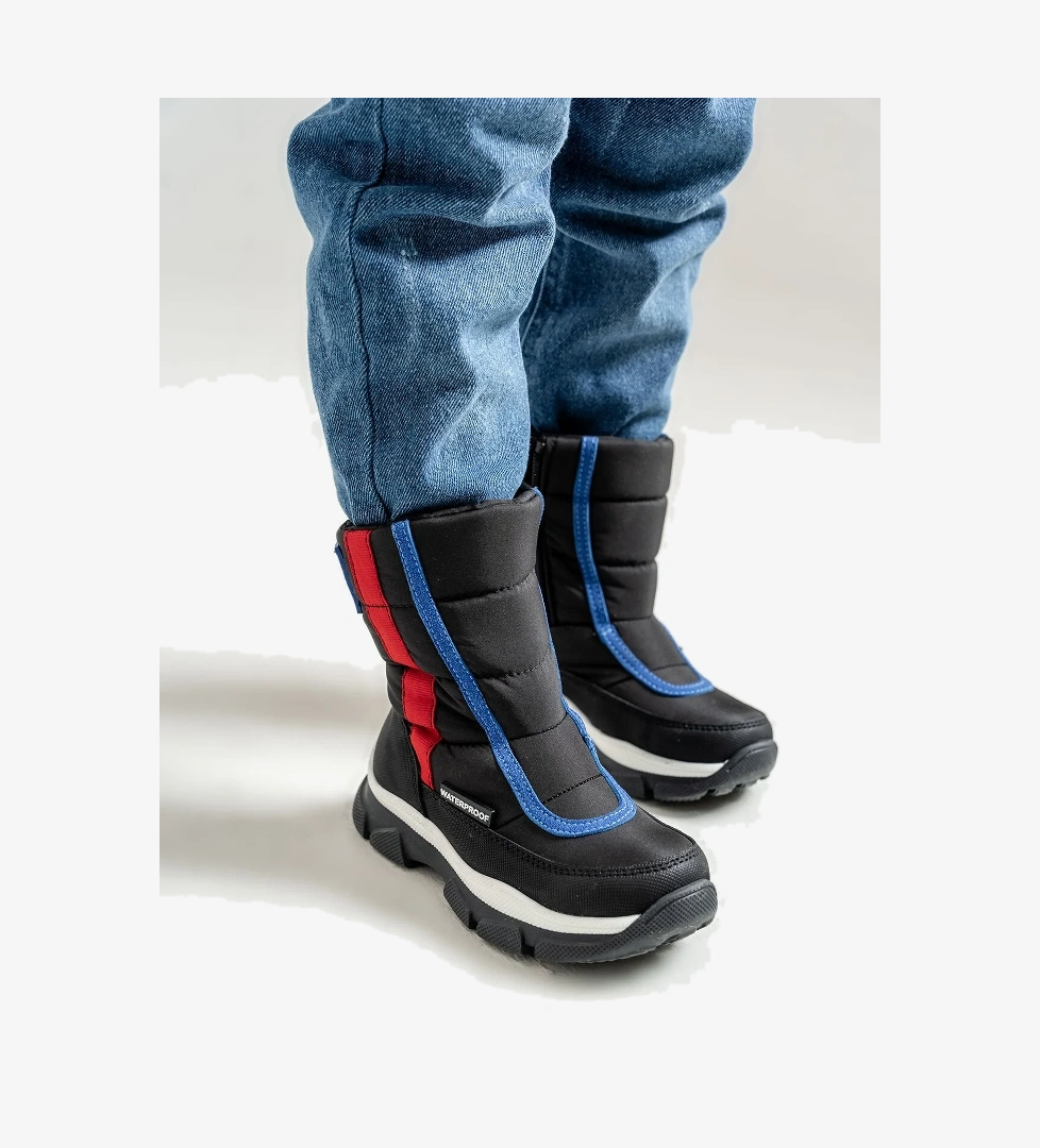 Erkek Çocuk Siyah Su Geçirmez Anatomik Günlük Bot