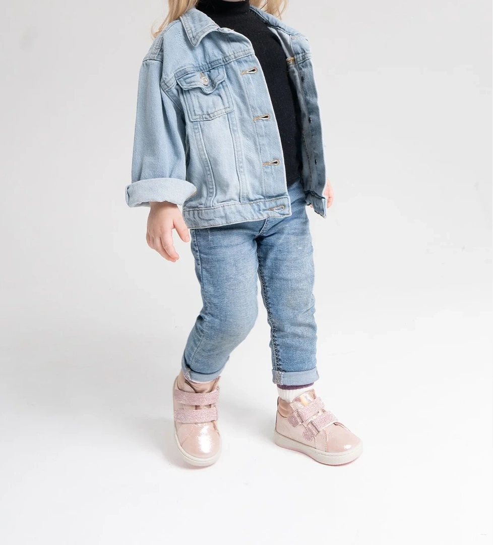 Kız Çocuk Pudra Hakiki Deri Suya Dayanıklı Anatomik İlk Adım Bot