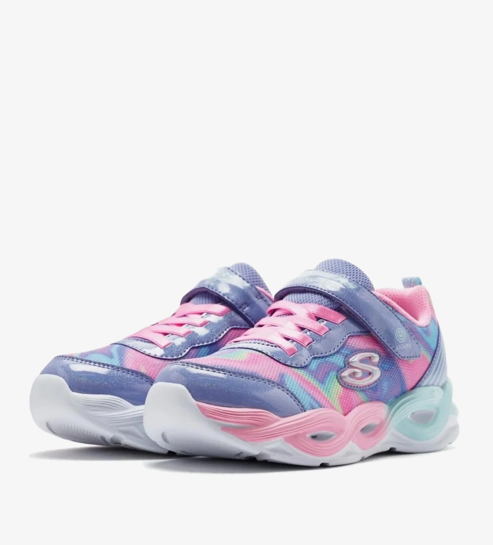 Skechers Twisty Glow - Sorbet Swirl 303716l Ortopedik Işıklı Çocuk Spor Ayakkabı model görseli