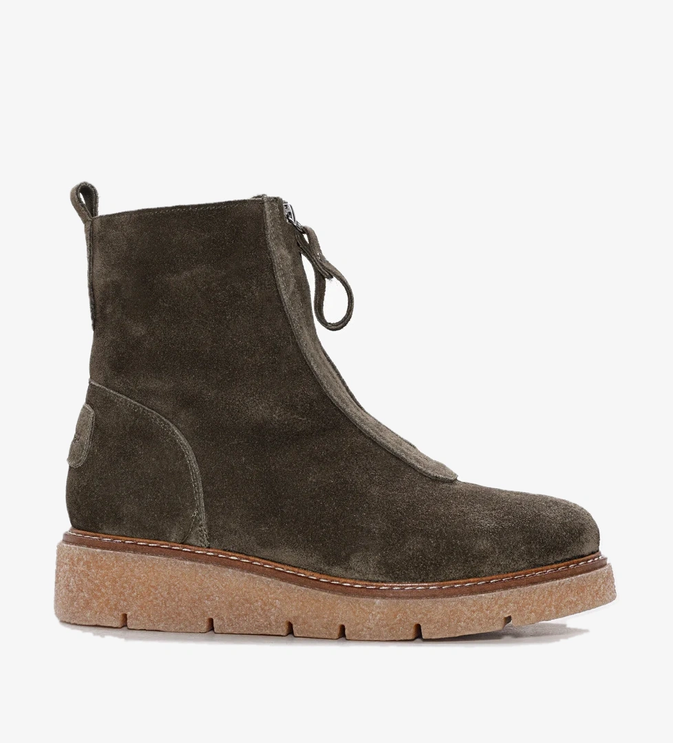 Hakiki Deri Kürklü Kadın Klasik Bot 657KZA2502 - Görsel 1