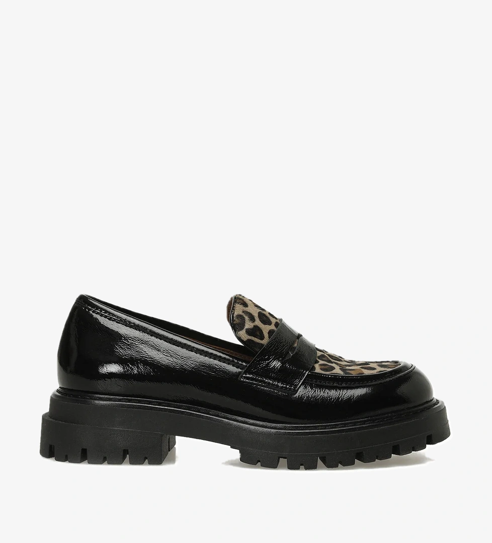 RAQUEL5 5PR Leopar Kadın Loafer - Görsel 1