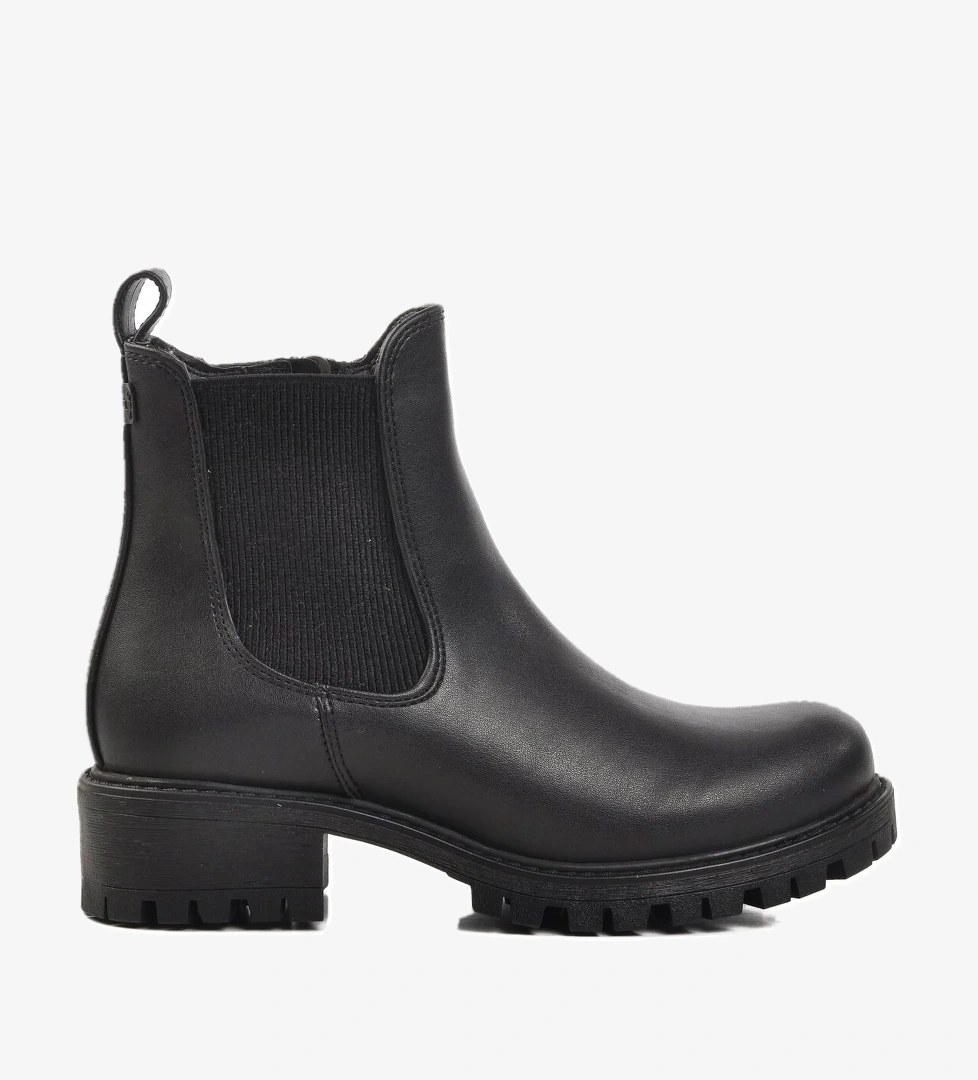 Aspor Siyah Lastikli Kadın Topuklu Bot