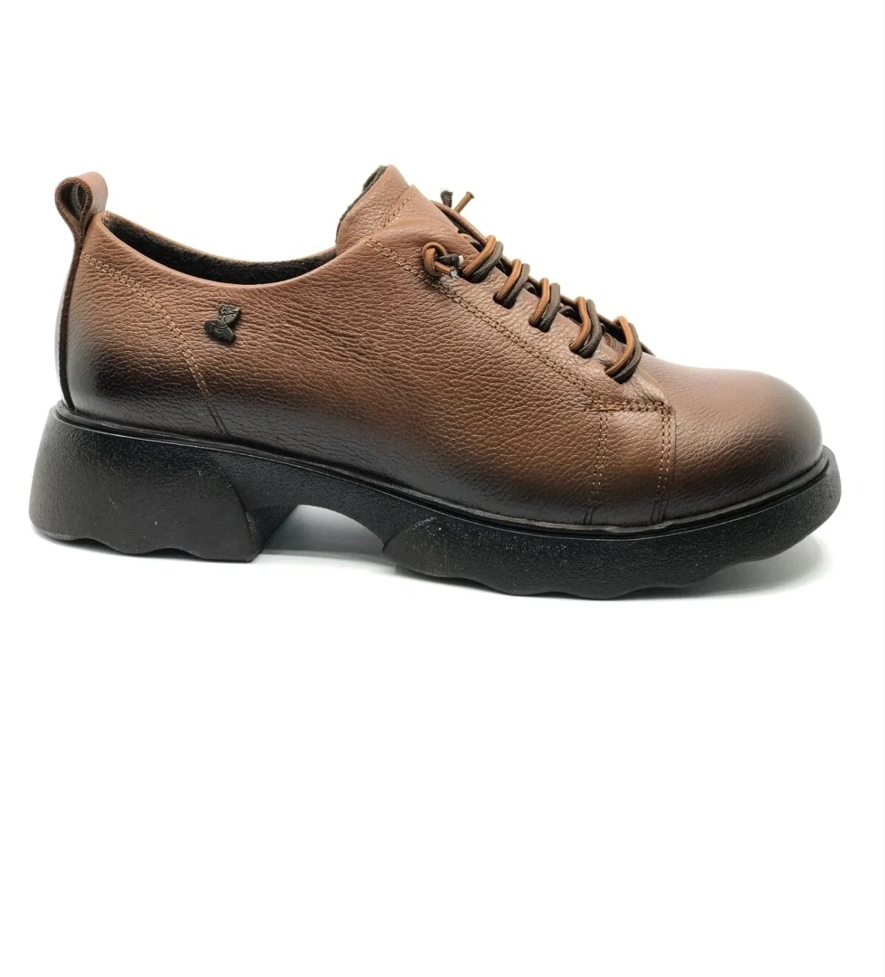 Yucca Hakiki Deri Ortopedik Kadın Casual Ayakkabı - Görsel 1