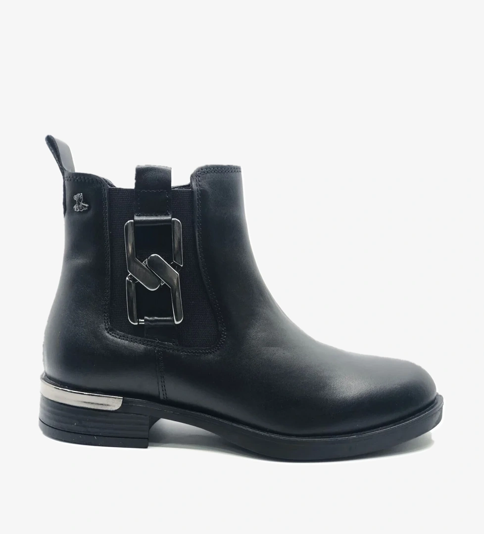 Apricus Hakiki Deri Düz Kaymaz Taban Ortopedik Kadın Bot