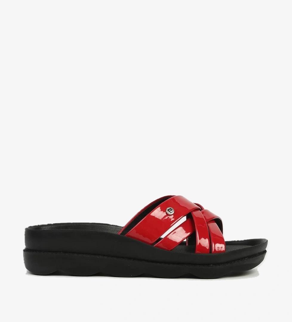 Pierre Cardin Kırmızı Rugan Kadın Terlik PC-7485 model görseli