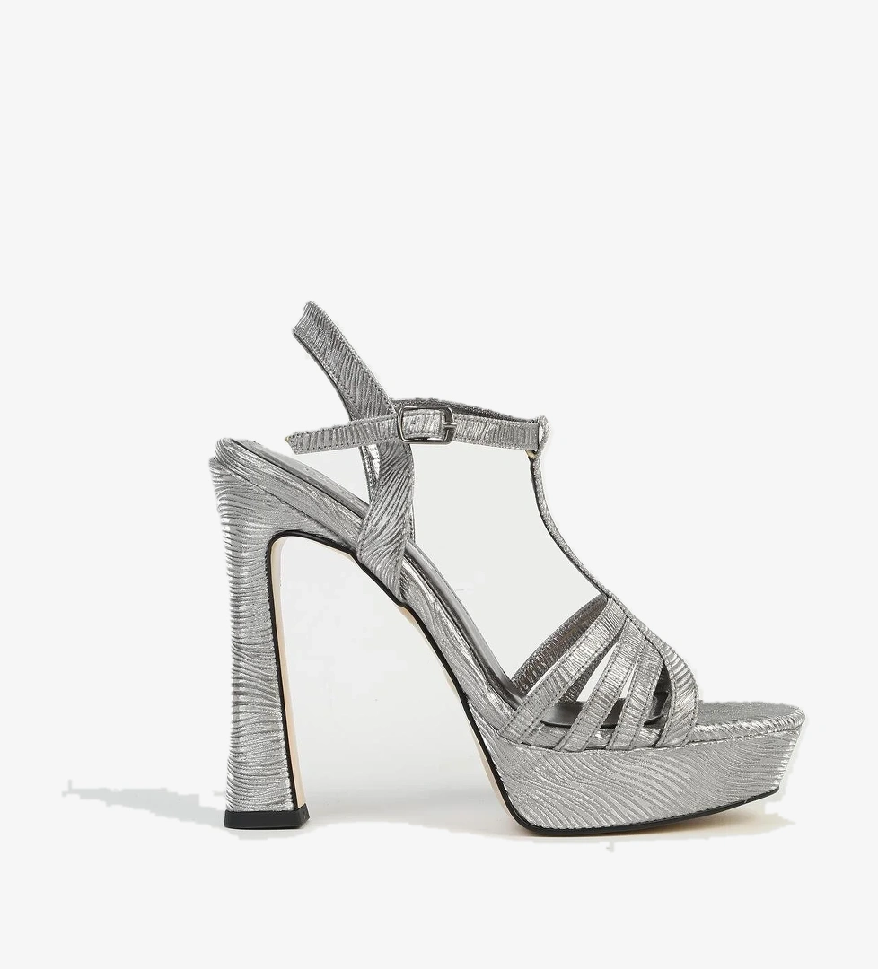 Platin Kadın Topuklu Ayakkabı PC-54504