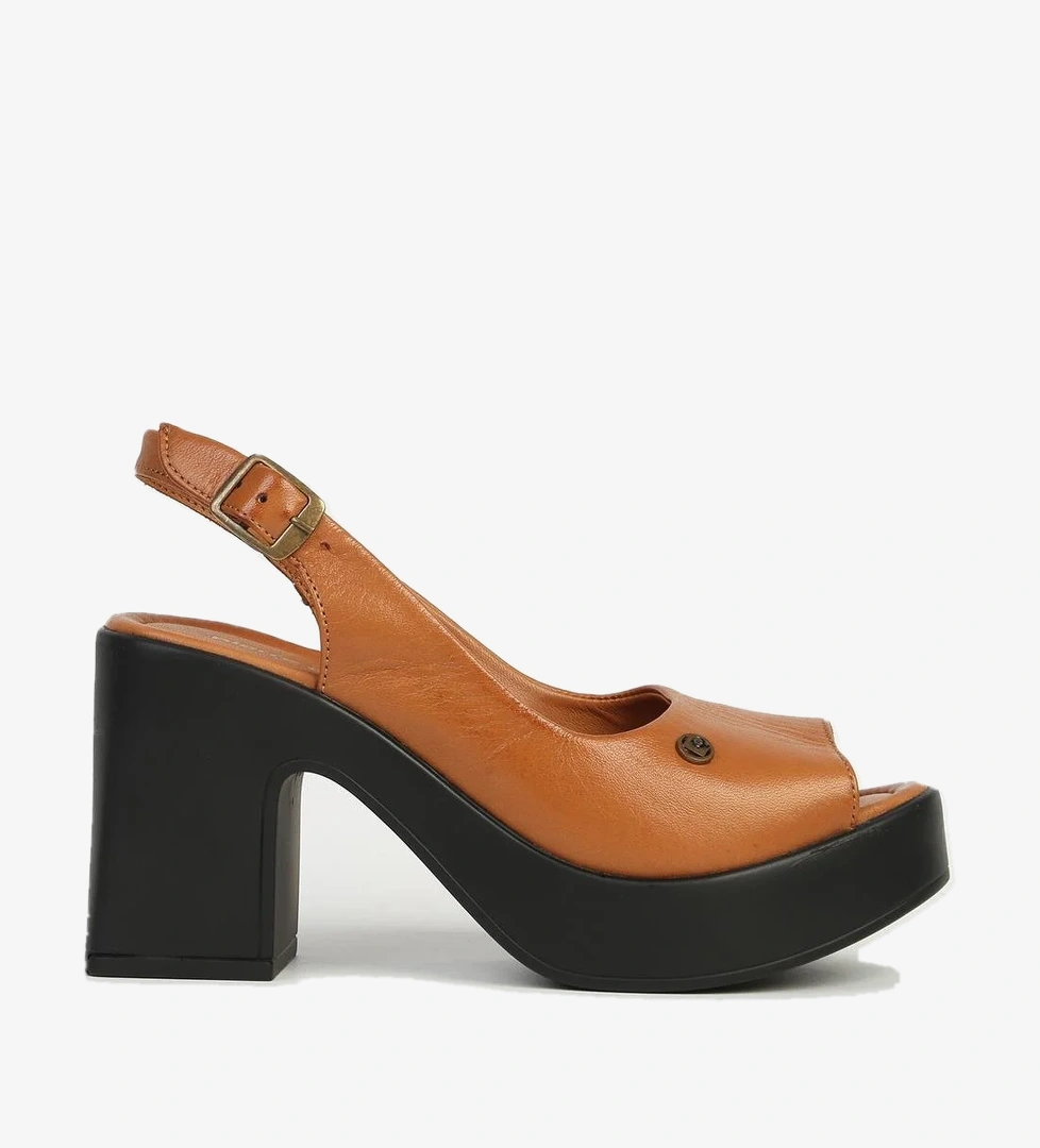 Pierre Cardin Siyah Taba Kadın Topuklu Ayakkabı Pc-54604 model görseli