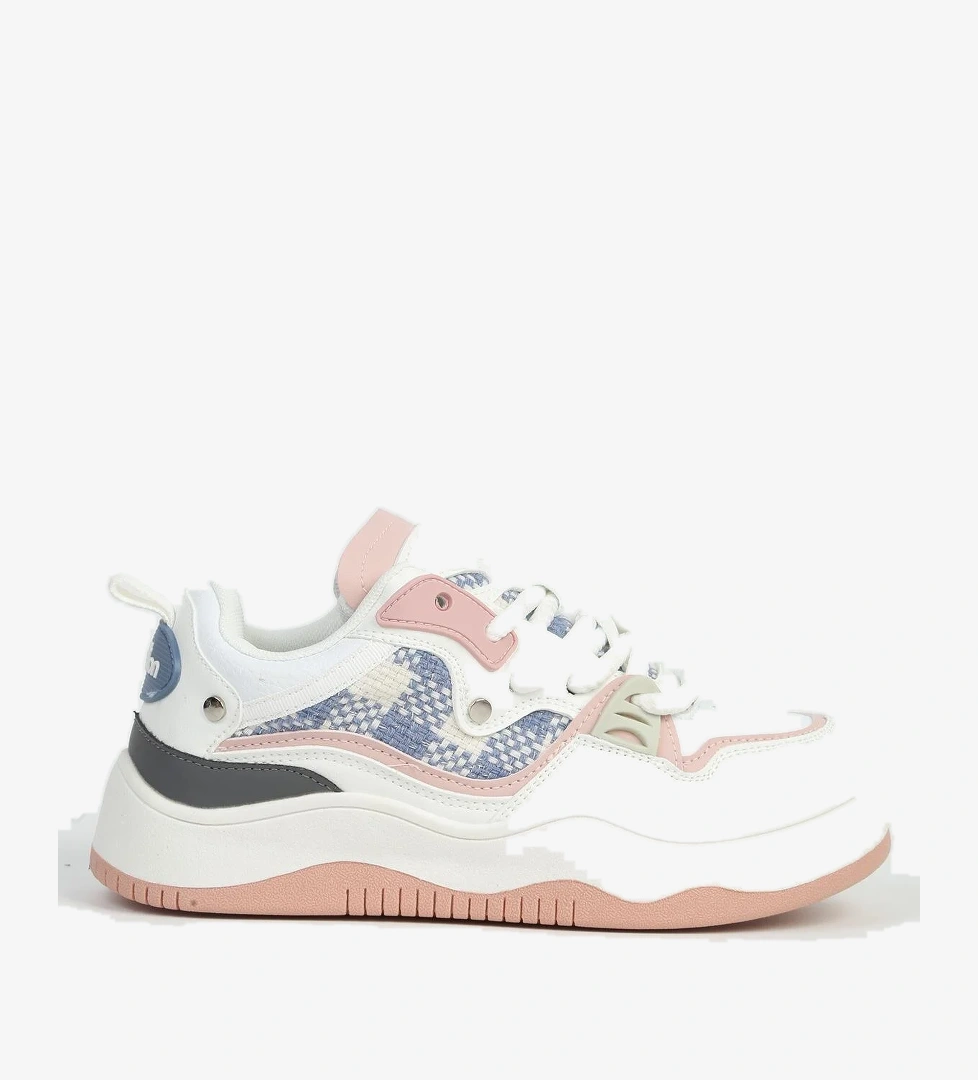 Beyaz Pudra Kadın Spor Ayakkabı İTHAL BNI-12157