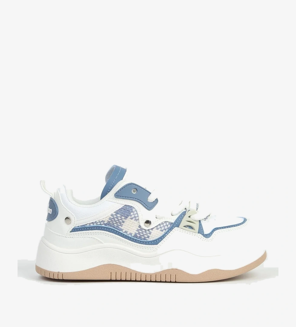 Beyaz Bebe Mavi Kadın Spor Ayakkabı İTHAL BNI-12157 - Görsel 1