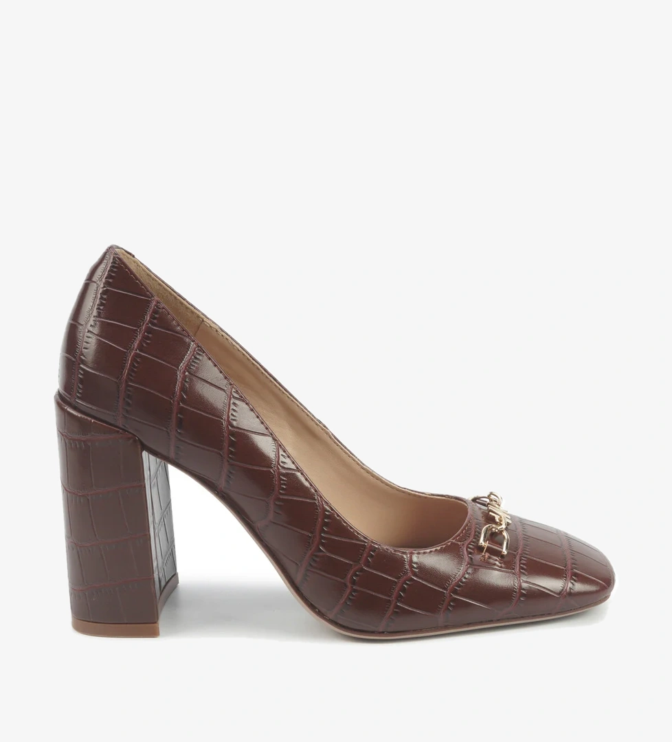 Nine West EATHAN2 5PR Kahverengi Kadın Topuklu Ayakkabı - Görsel 1