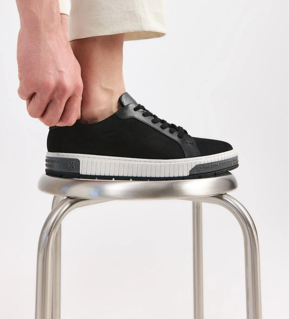 Yaya By Hotiç Erkek Nubuk Deri Siyah Günlük Ayakkabı model görseli