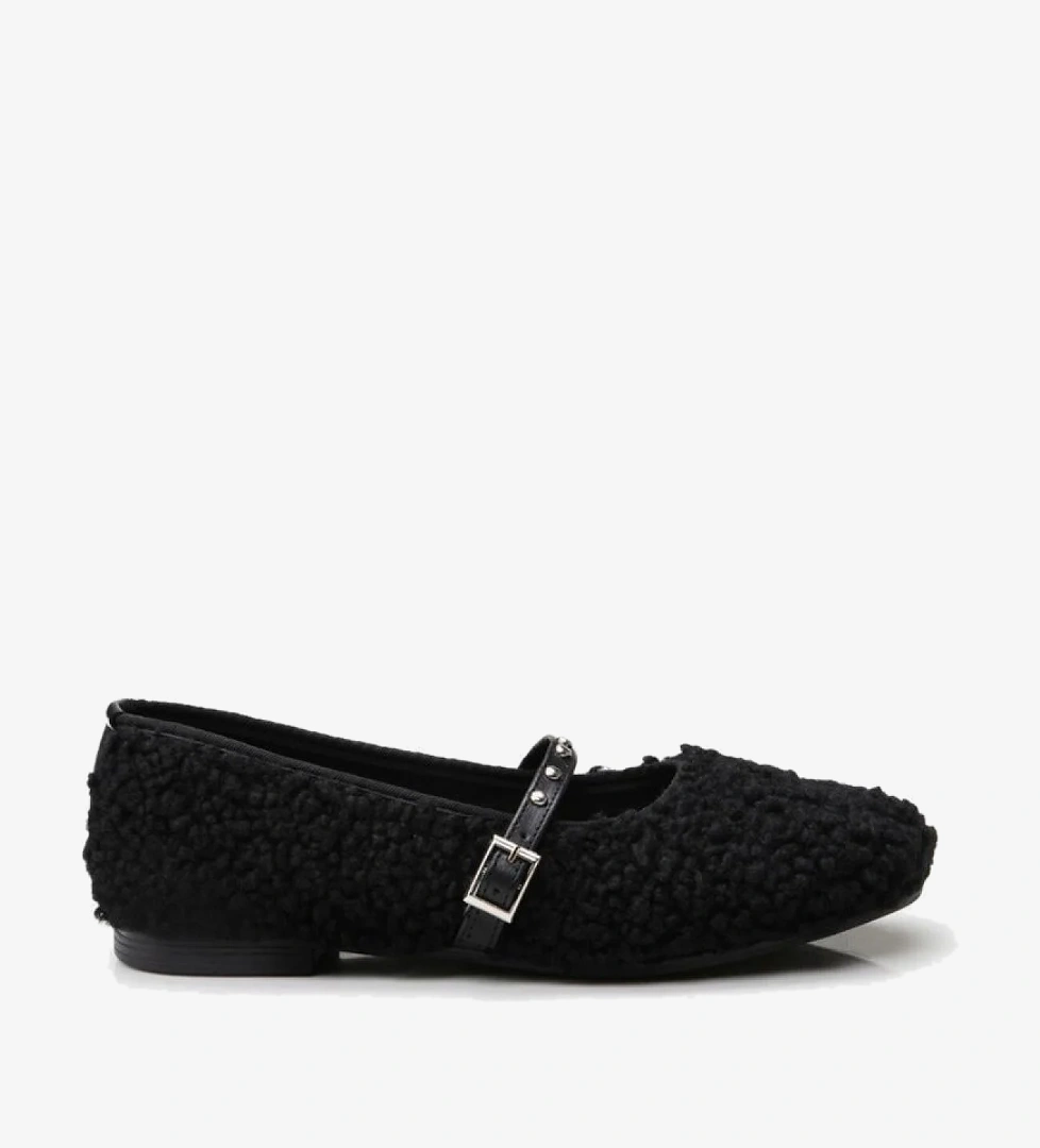 Yaya By Hotiç Peluş Siyah Kadın Babet model görseli