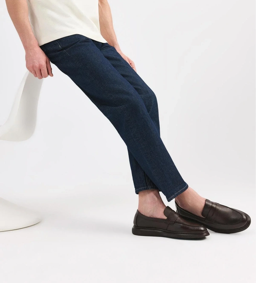 Yaya By Hotiç Erkek Deri Kahverengi Hafif Tabanlı Klasik Loafer model görseli