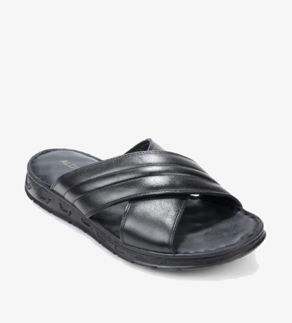 Aldmr 800 Ortopedik Erkek Masaj Tabanlı Hakiki Deri Terlik