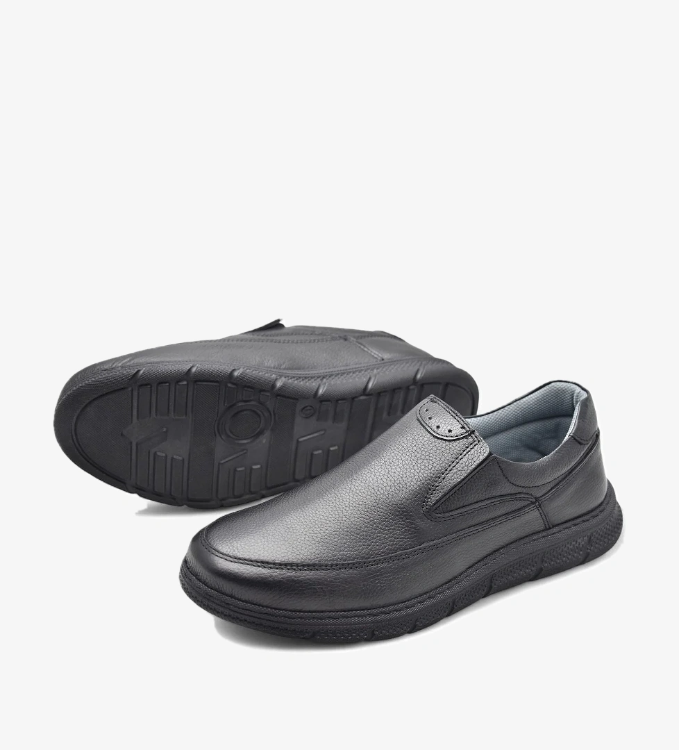 TAB202 Topuk Jelli Ortopedik Taban Hakiki Deri Erkek Ayakkabı Poli Hafif Taban