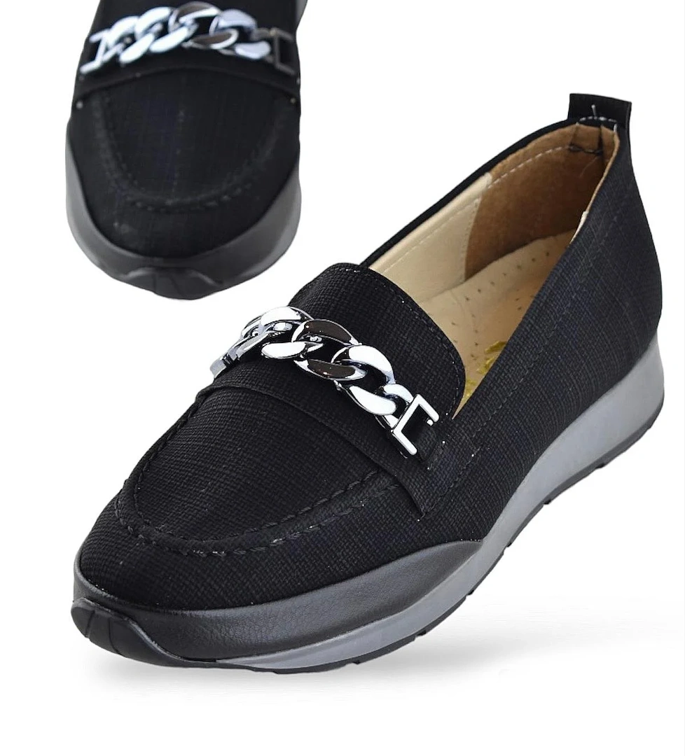 230W Rahat Ortopedik Taban Günlük Kadın Ayakkabı Babet Kadın Yazlık Ayakkabı - Görsel 1