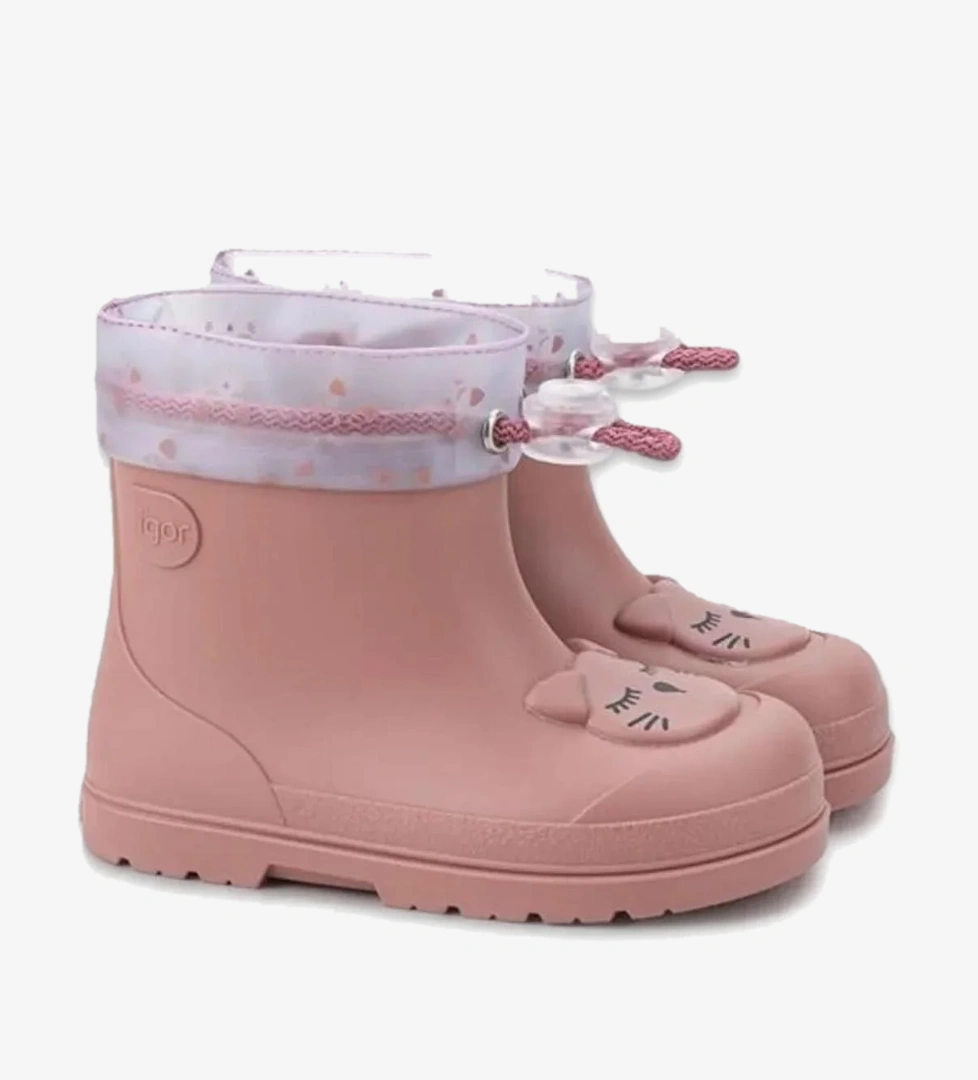 Mendı Gato Çocuk Pembe Çizme W10322-igr197