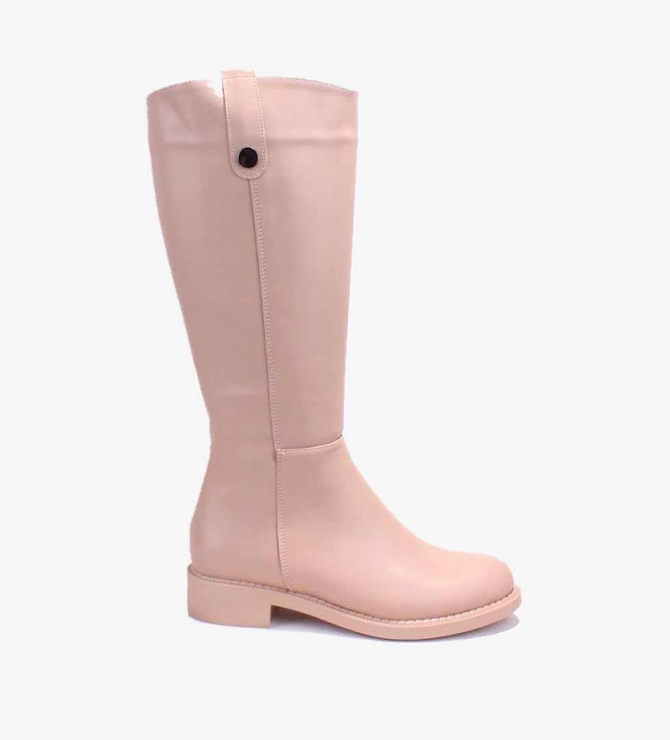 Dagoster Dza07-1062765 Siyah Nut Günlük Streçli Düz Topuk Kadın Çizme model görseli