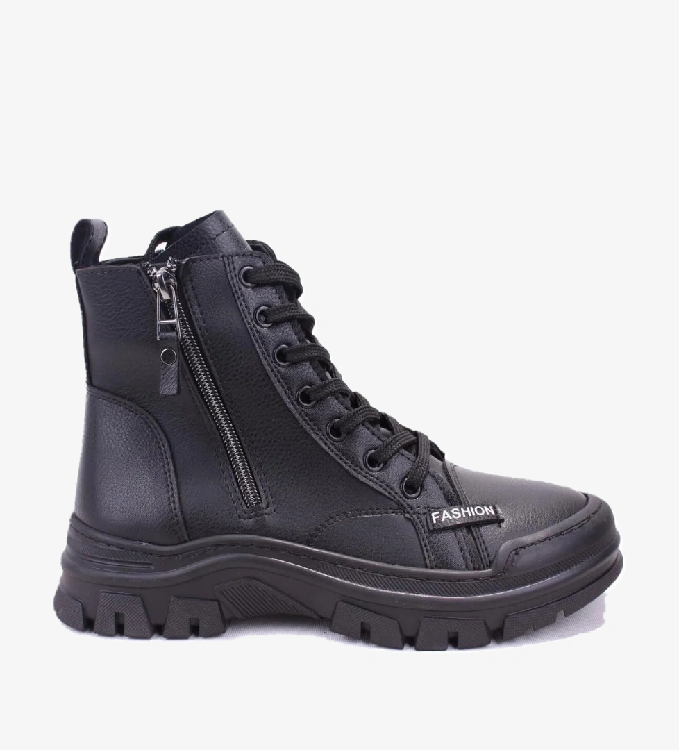 Dagoster Dza07-627586 Siyah Bej Ortopedik Günlük Düztopuk Kadın Bot model görseli