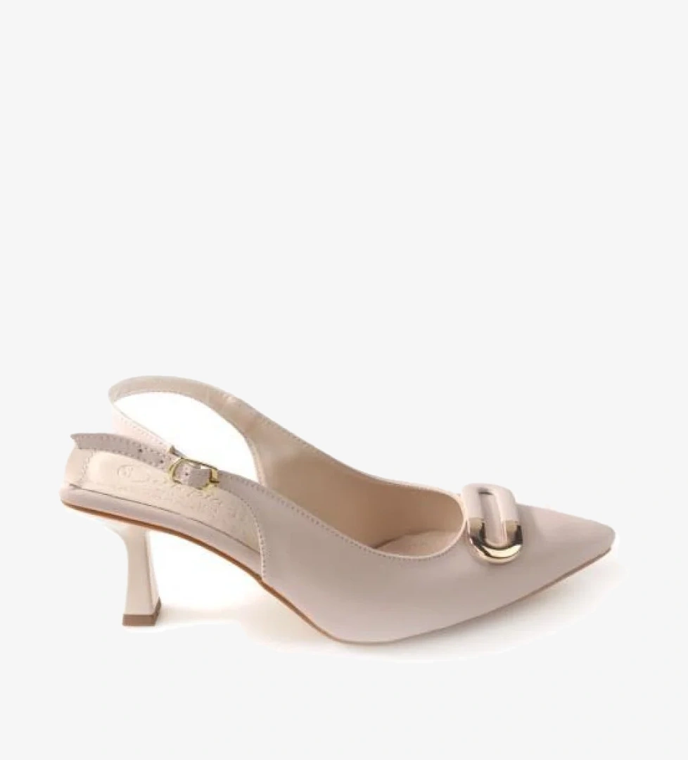 La Pia 02846 6 Cm Topuklu Arkası Arkası Açık Kadın Stiletto Ayakkabı