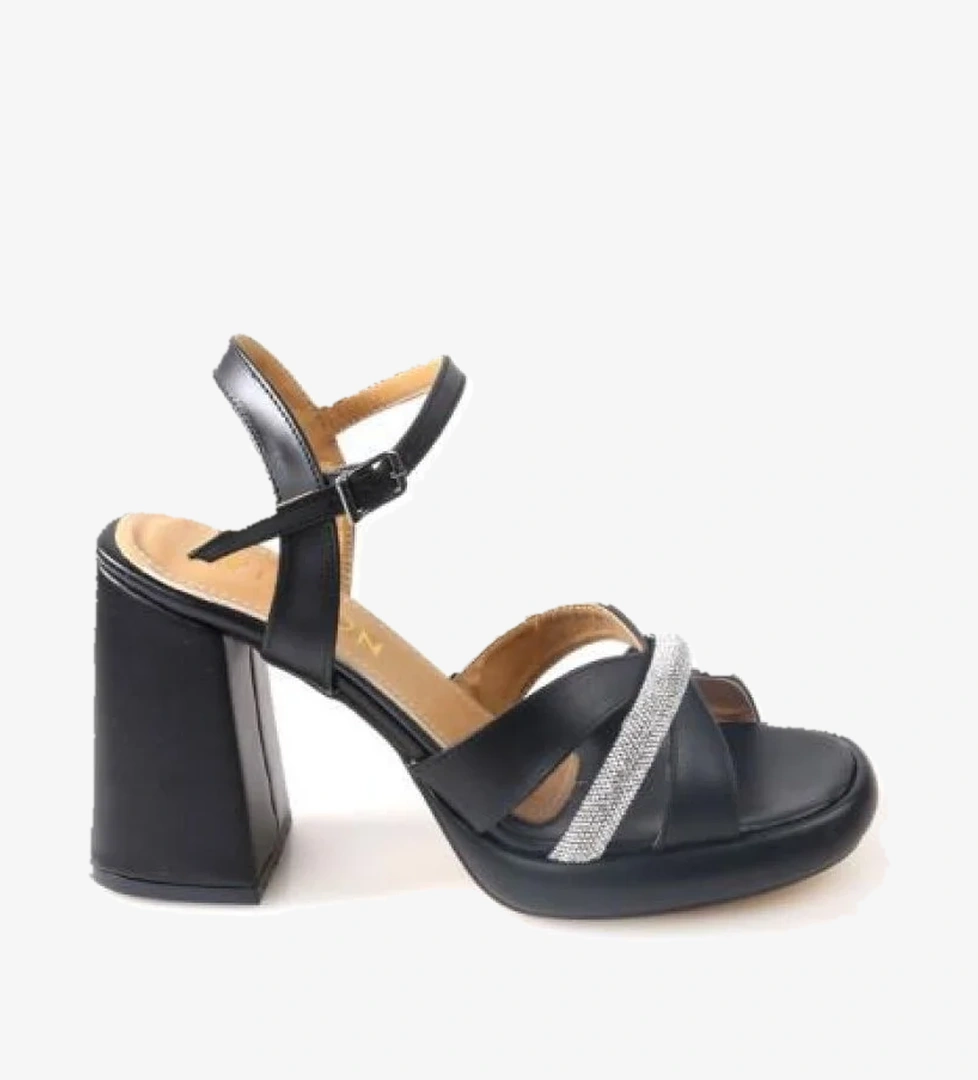 Wzy 02710 10,5 Cm Topuklu Kadın Sandalet Ayakkabı - Görsel 1