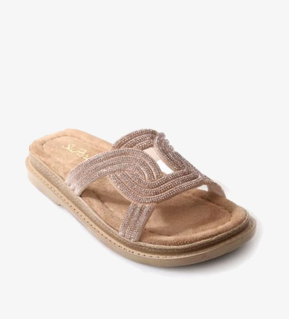 Sprs 02836 Günlük Kadın Taşlı Terlik