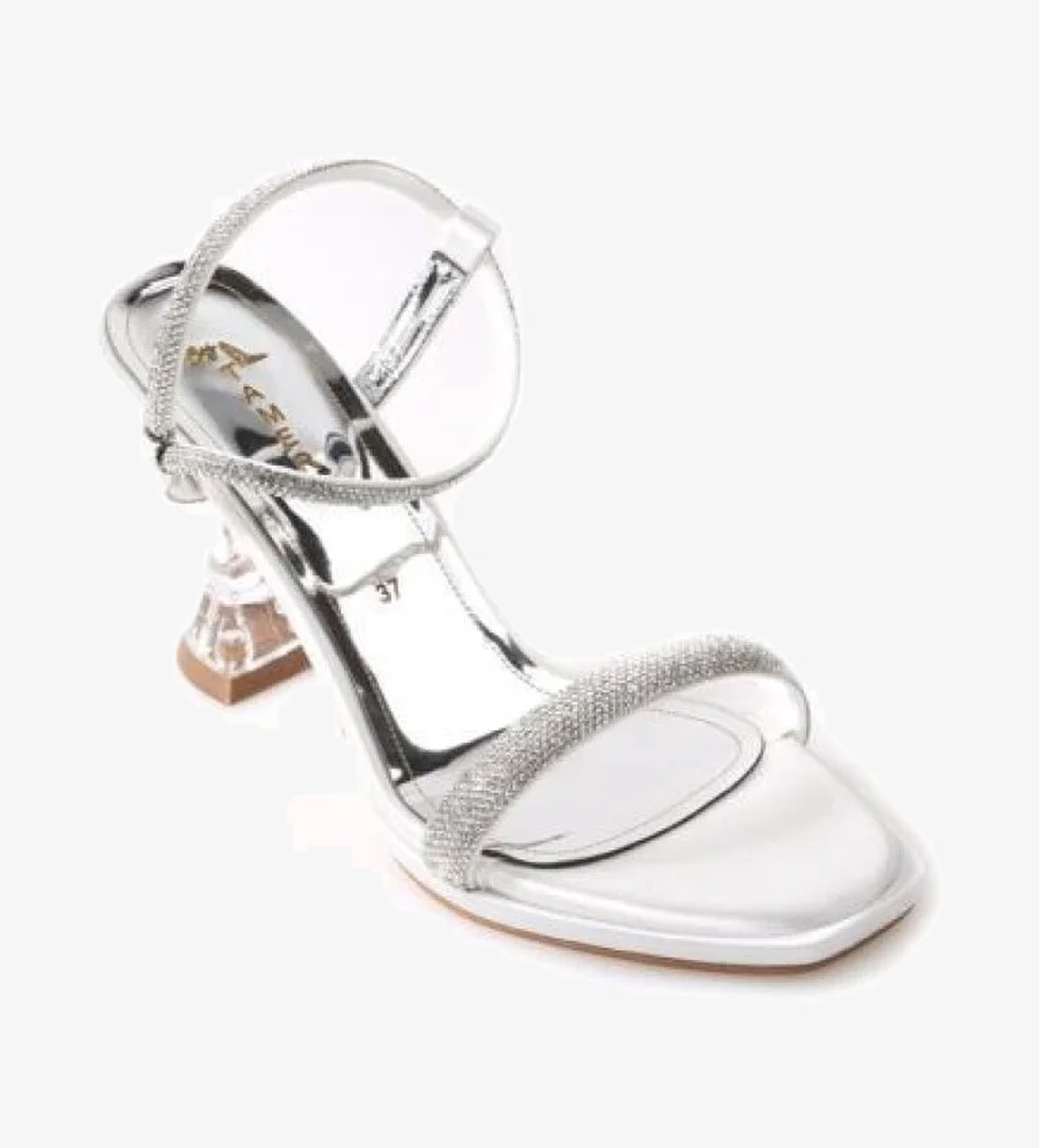 Tamer 02838 8,5 Topuklu Kadın Abiye Sandalet Ayakkabı