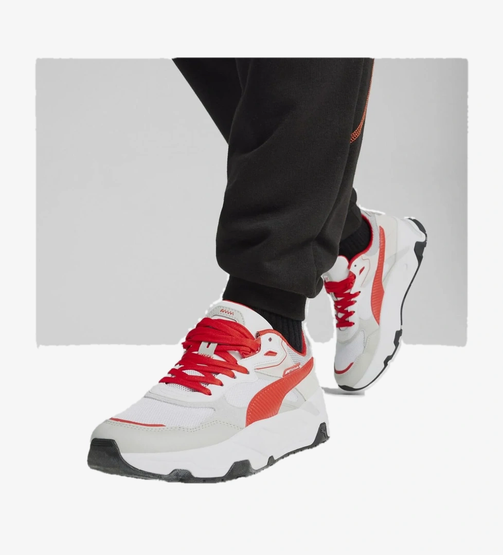 Puma Ferrari F1 Trinity Beyaz Unisex Lifestyle Ayakkabı 30828202 model görseli