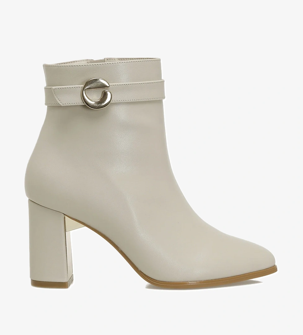 İnci INCI MARS PR Bej Kadın Topuklu Bot - Görsel 1