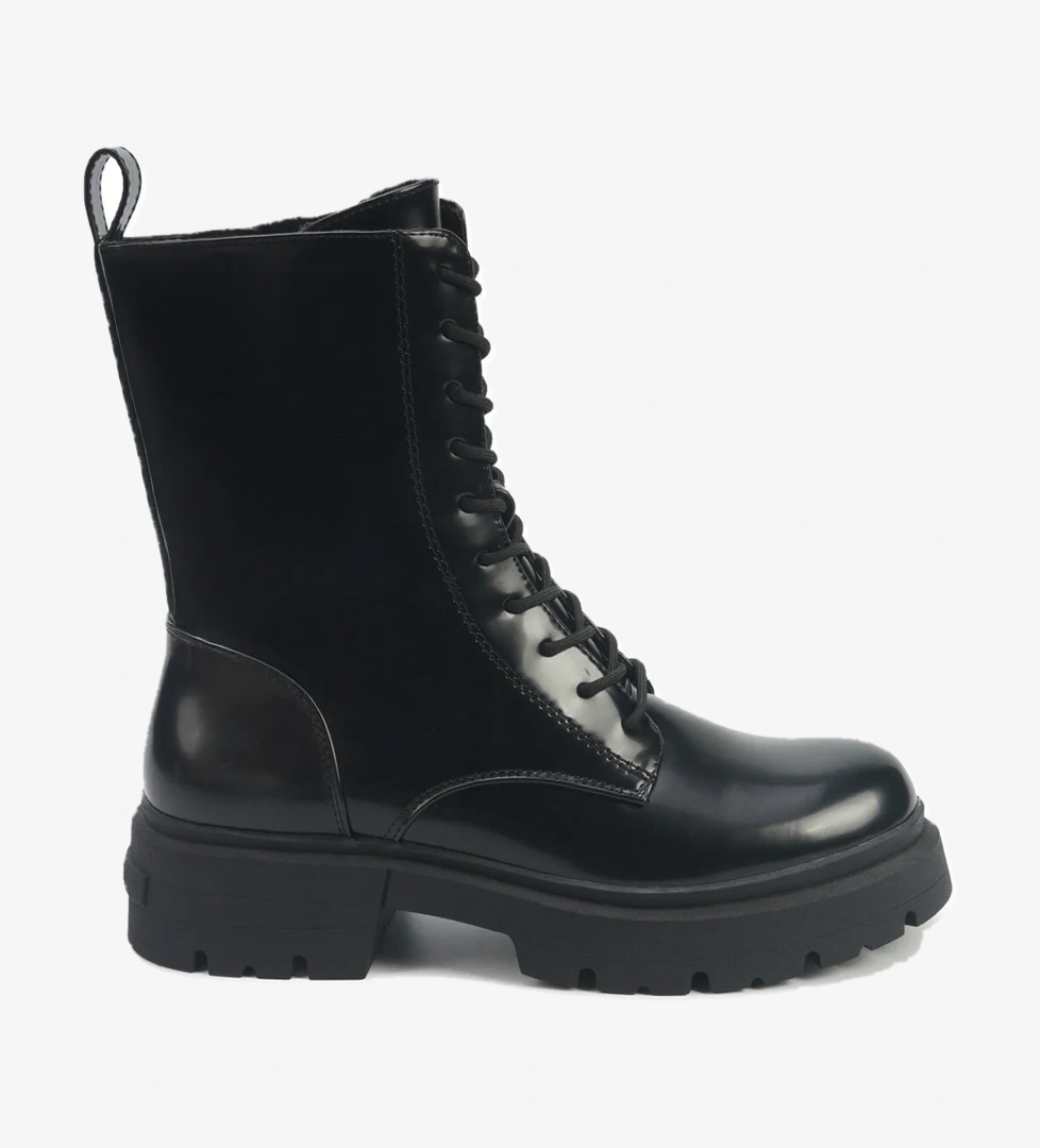 FRANCOIS 5PR Siyah Kadın Biker Bot - Görsel 1