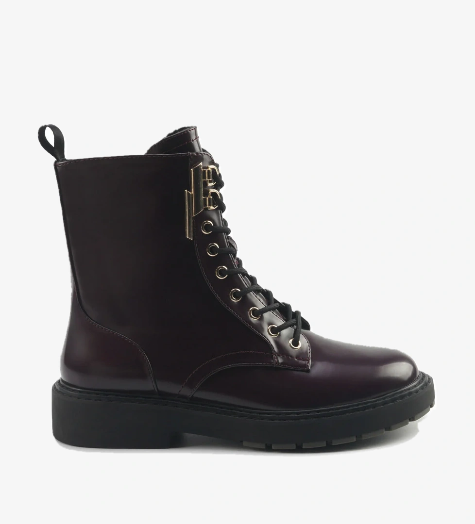 DESTA 5PR Bordo Kadın Düz Bot - Görsel 1