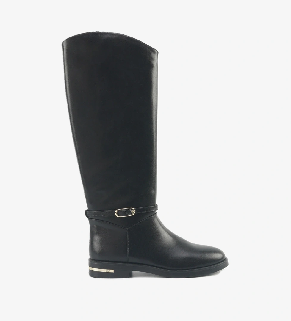 JAEN 5PR Siyah Kadın Düz Çizme - Görsel 1