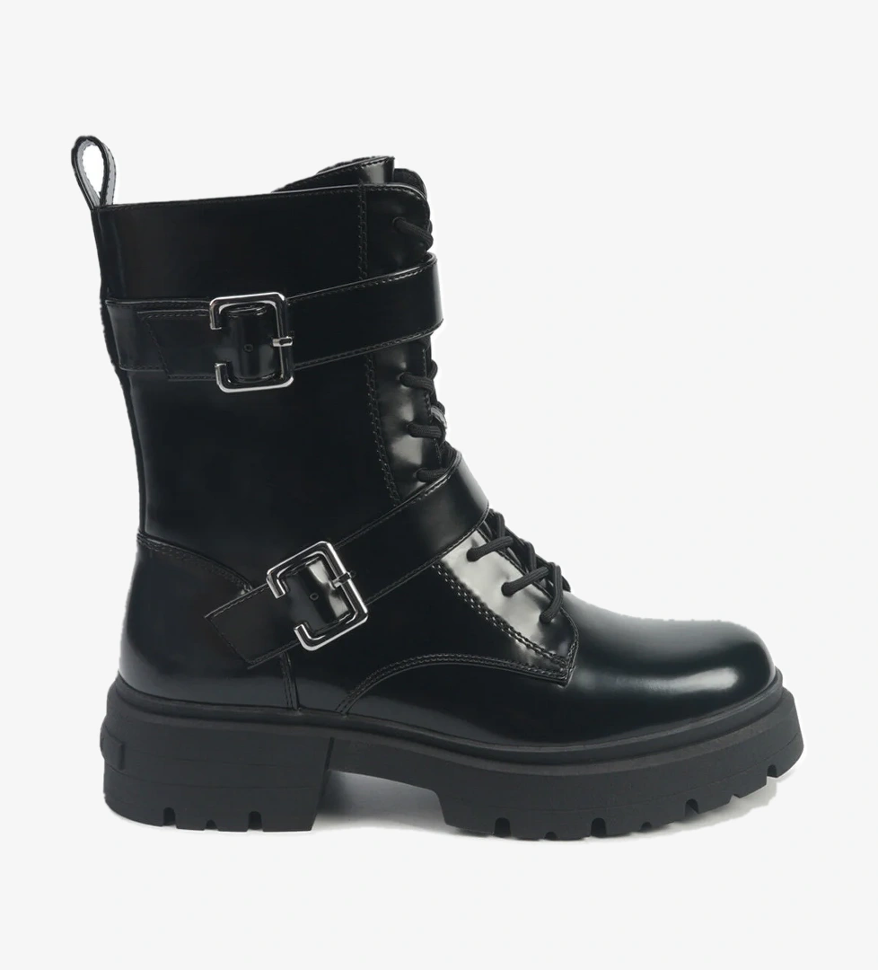 FRANCIA 5PR Siyah Kadın Düz Bot - Görsel 1