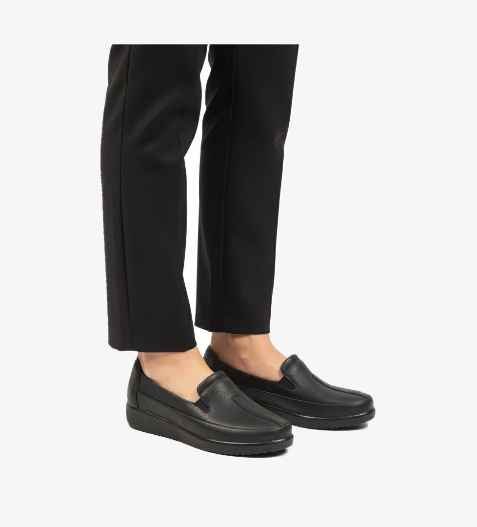 A Spor Aspor Taba Siyah Anatomik Kadın Casual Ayakkabı model görseli