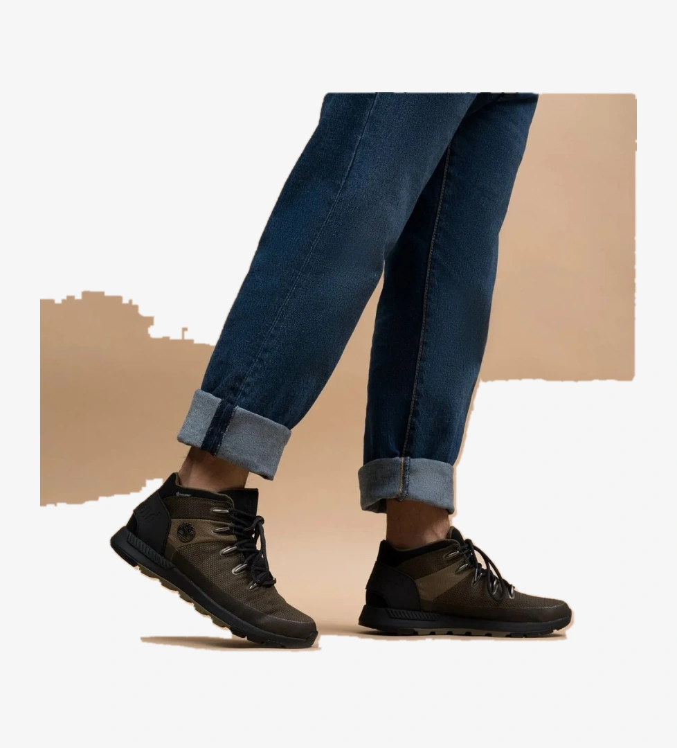 Sprint Trekker Mid Lace Up Waterproof Erkek Yeşil Bot - Görsel 1