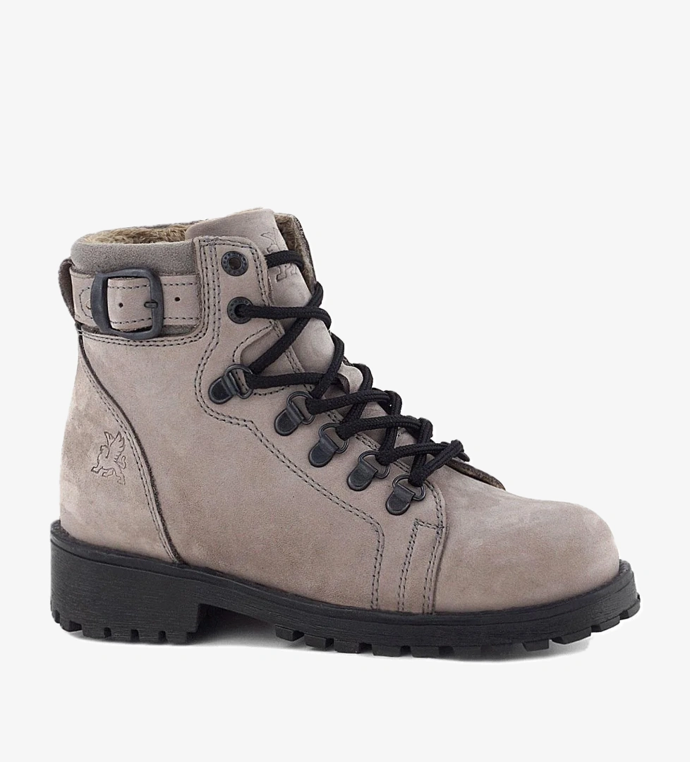 Rakerplus Griffon Hakiki Deri Açık Gri Bağcıklı Fermuarlı Bot model görseli