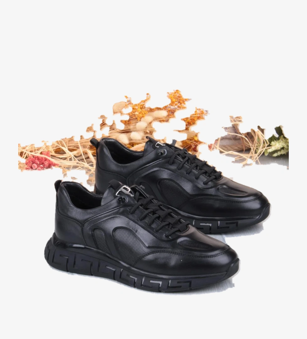 Pepita 6706 Rahat Lastik Bağçıklı Kauçuk Taban Hakiki Deri Erkek Ayakkabı model görseli