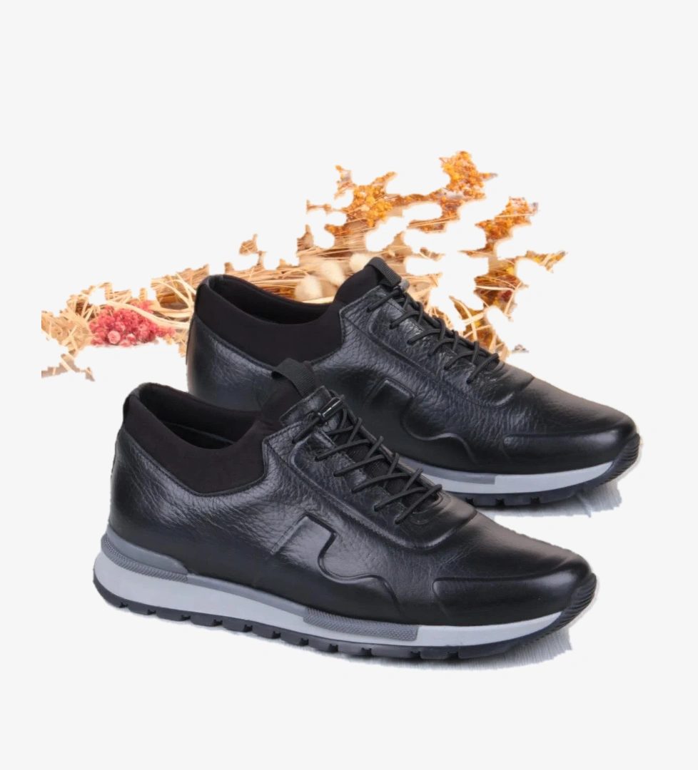 Pepita 5333 Rahat Lastikli Kauçuk Taban Hakiki Deri Erkek Ayakkabı model görseli