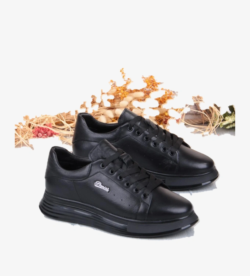 Pepita 6677 Rahat Kalın Air Taban Taban Hakiki Deri Erkek Ayakkabı model görseli