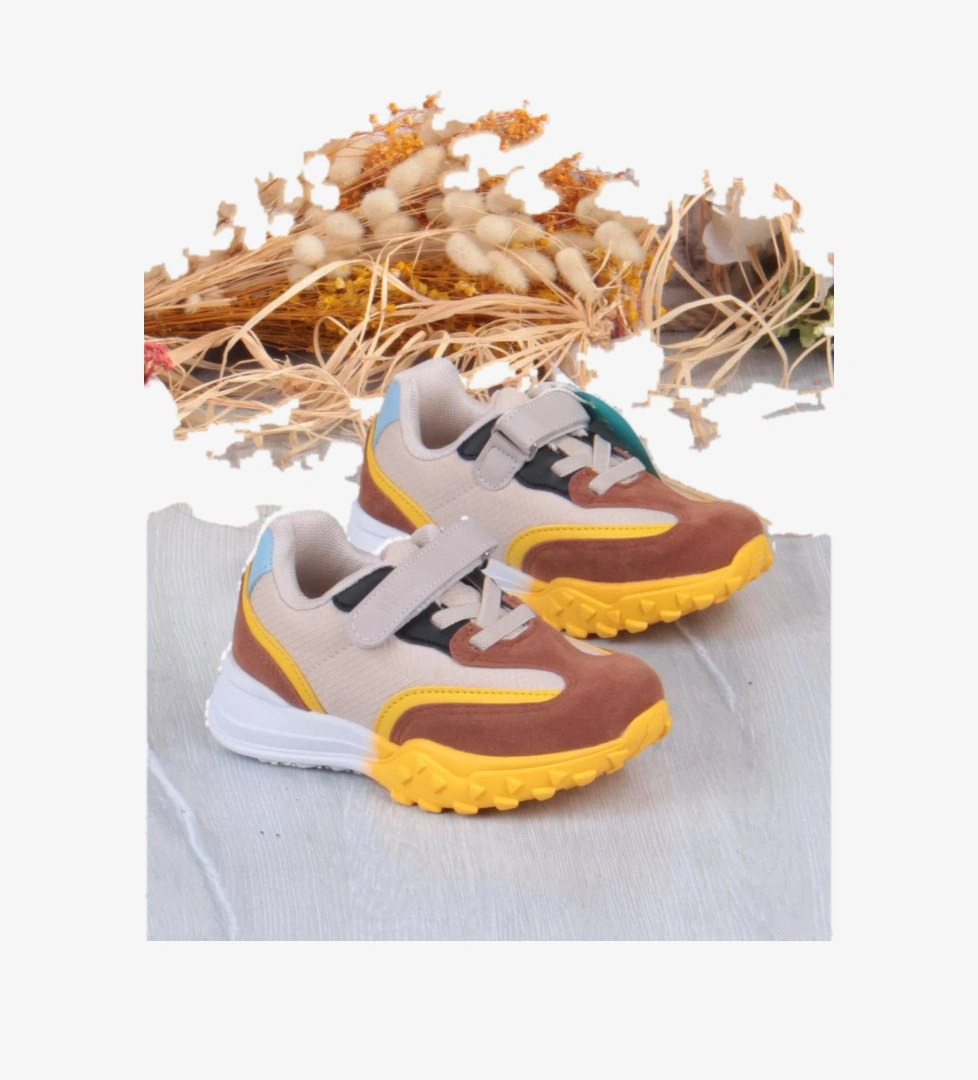 346.B25K.253 Surf Bej Rahat Erkek Çocuk Ayakkabı - Görsel 1