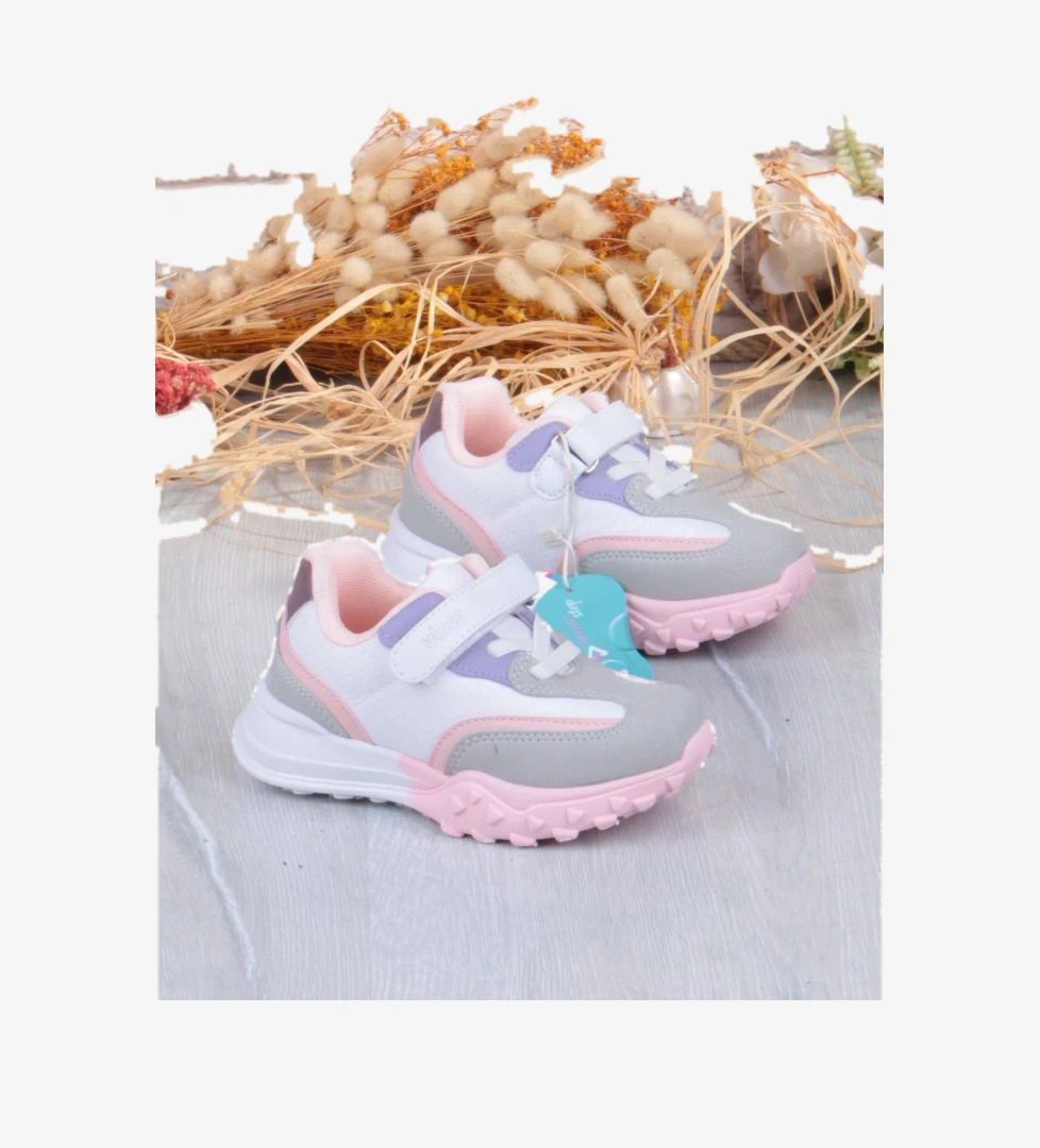 346.B25K.253 Surf Beyaz Rahat Kız Çocuk Ayakkabı - Görsel 1