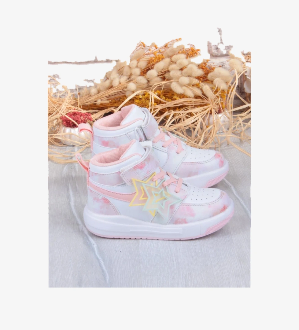 946.P25K.416 Yenni Pudra Işıklı Kız Çocuk Bot - Görsel 1