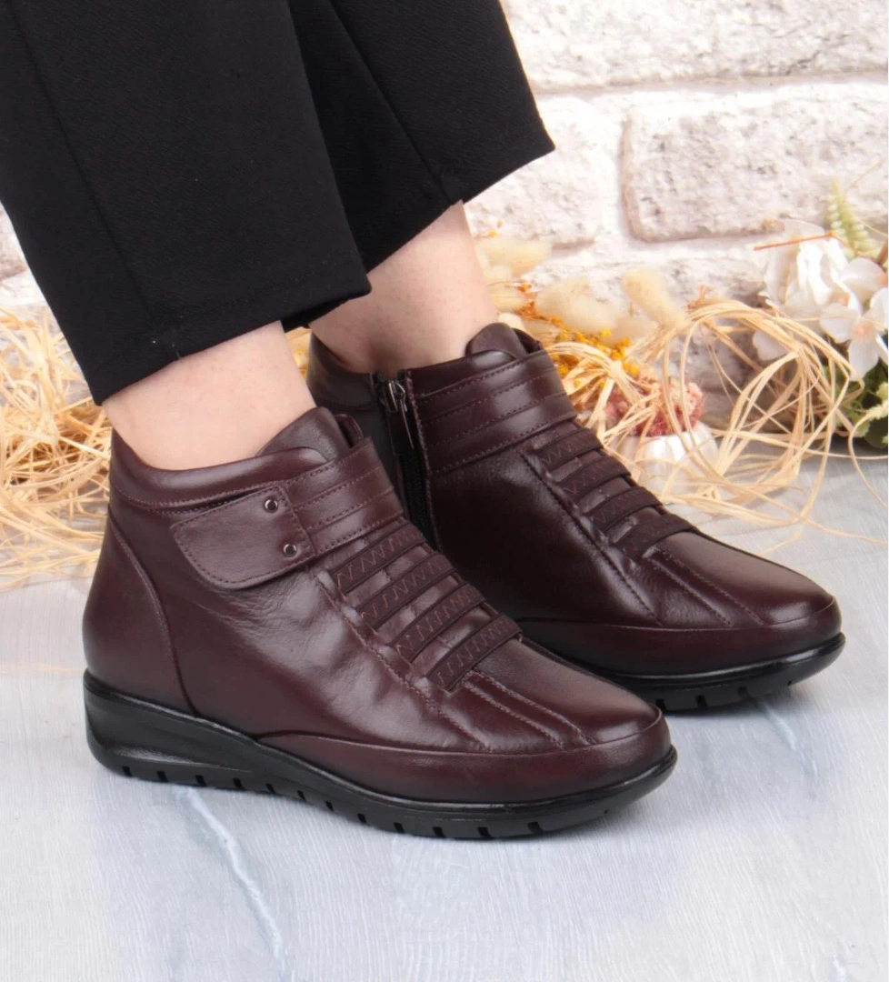 Pepita 7118 Rahat Esnek Kaymaz Taban Yumuşak Hakiki Deri Kadın Bot model görseli