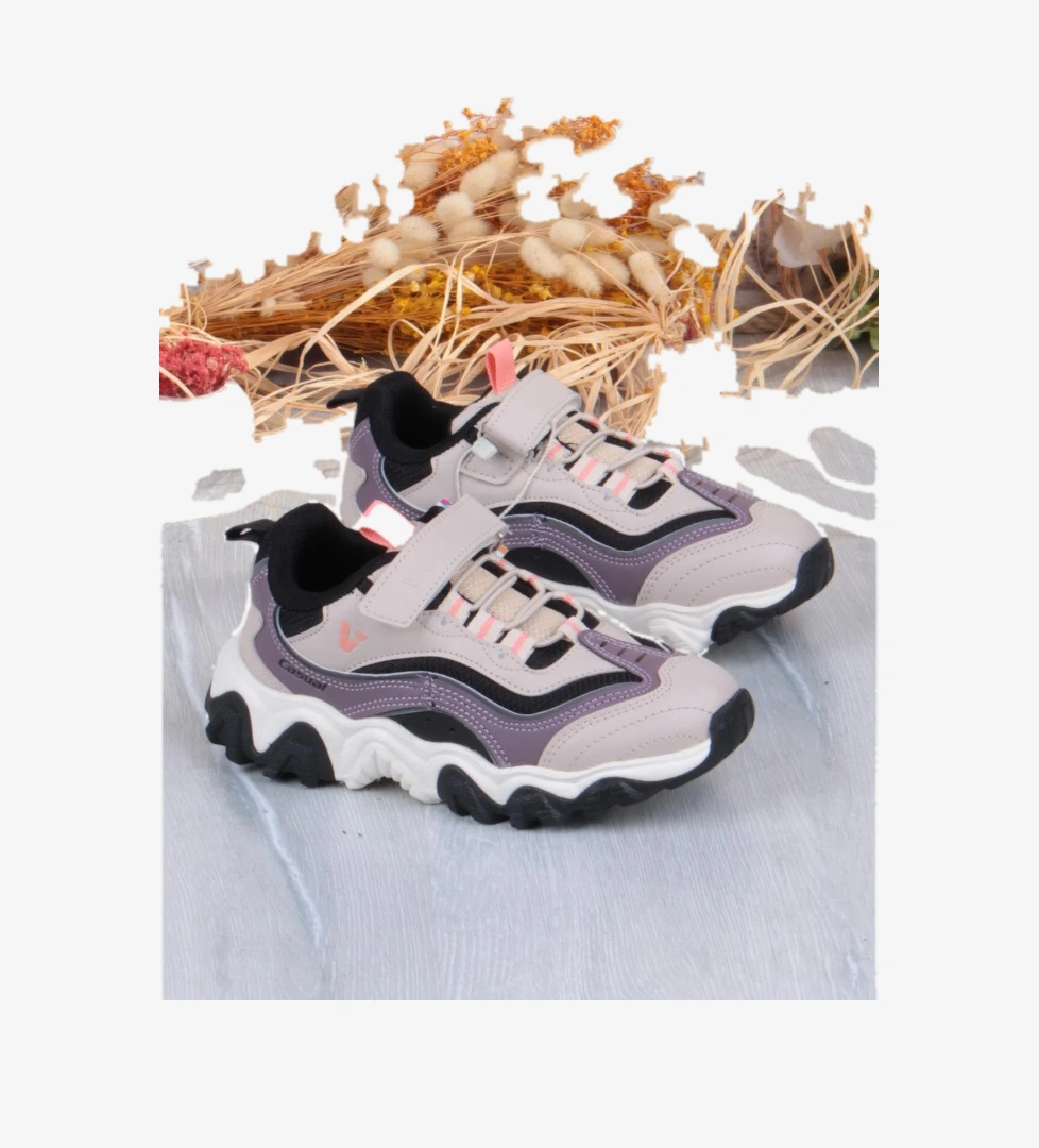 346.F25K.244 Pote Bej Outdoor Kız Çocuk Ayakkabı - Görsel 1