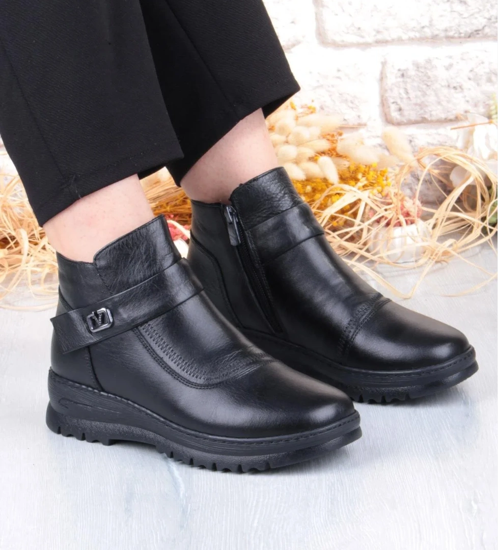 Pepita B002 Rahat Esnek Kaymaz Taban Yumuşak Hakiki Deri Kadın Bot model görseli