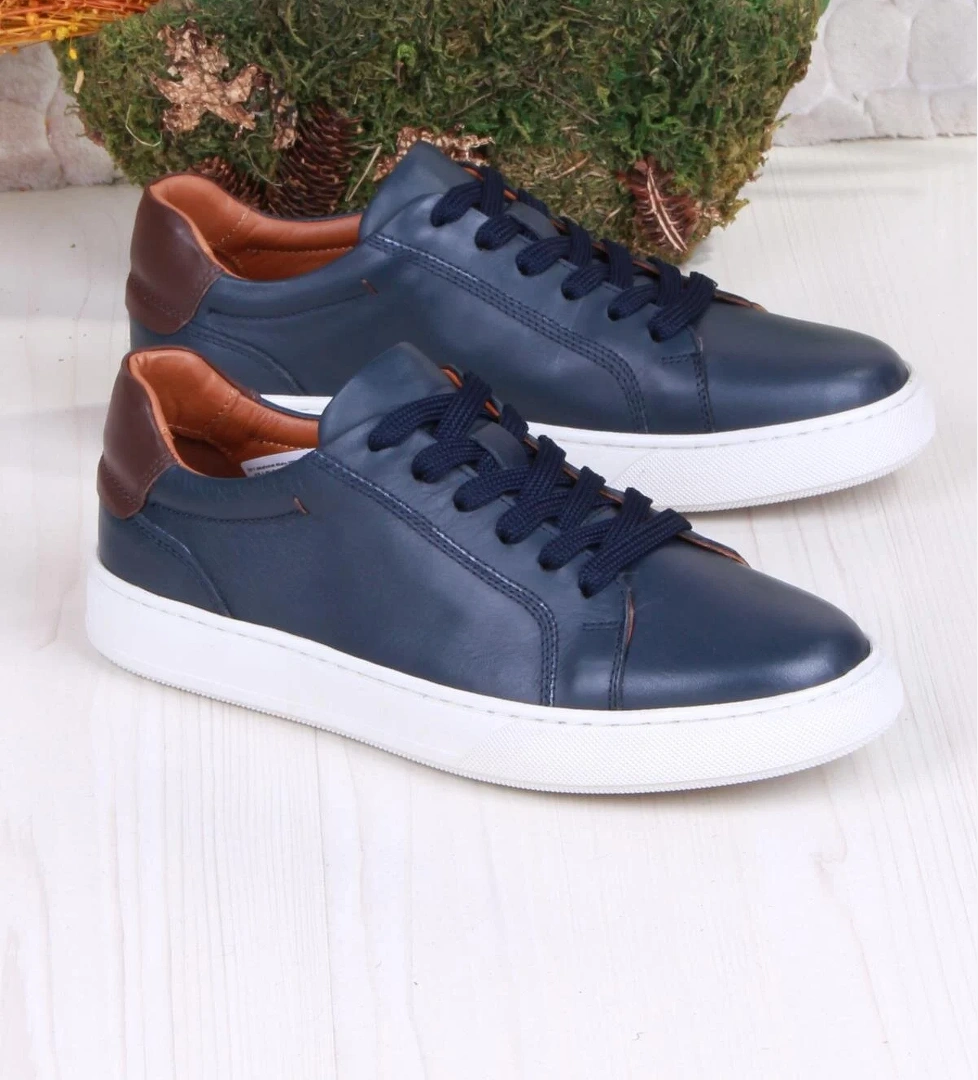 2082 Tkn Rahat Esnek Hakiki Deri Sneaker Erkek Ayakkabı