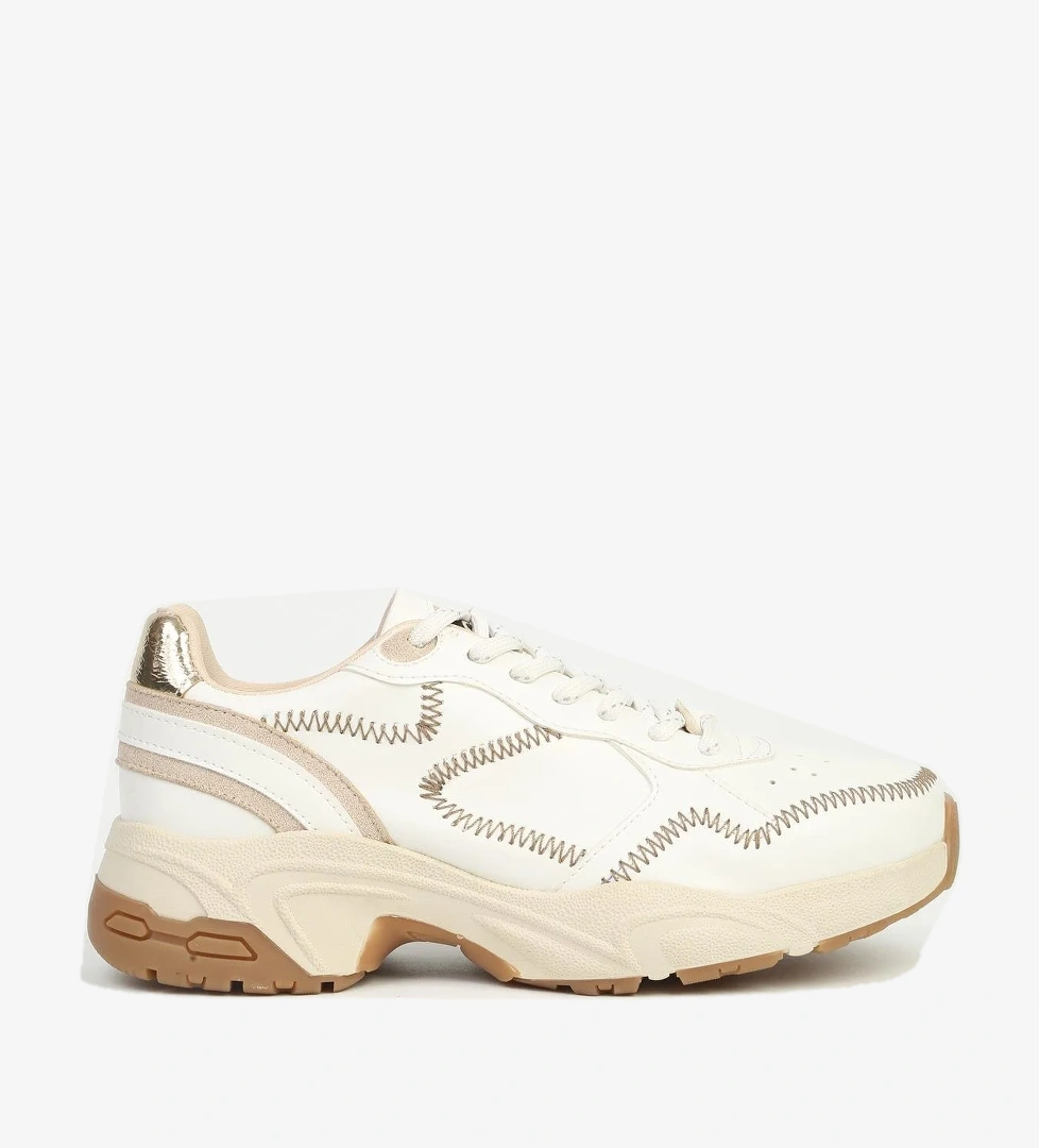 Kadın Beyaz Sneaker PC-55075 - Görsel 1