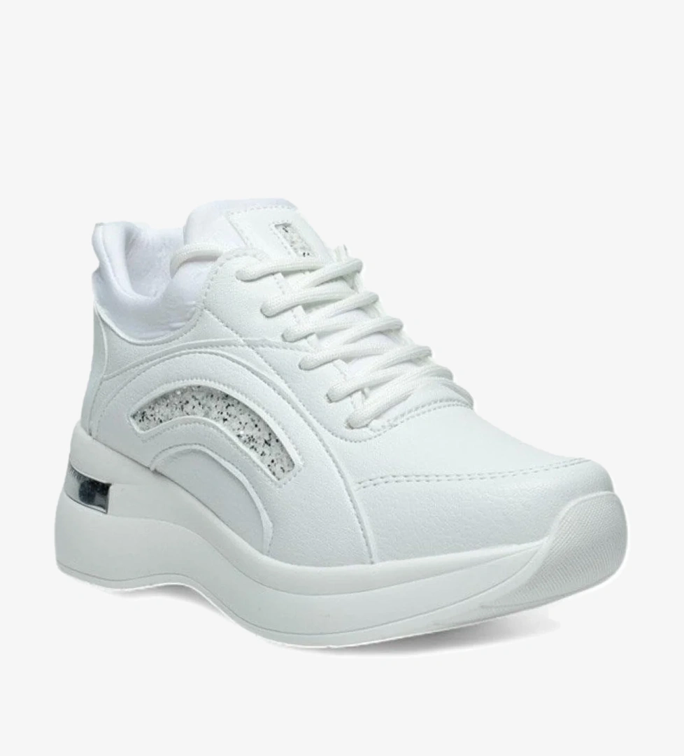 Kocamanlar 321 Cilt Gizli Topuklu Taban Sneaker Kadın Spor Ayakkabı model görseli