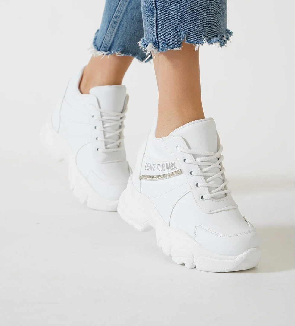 Kocamanlar 209 Cilt Gizli Topuklu Taban Sneaker Kadın Spor Ayakkabı model görseli