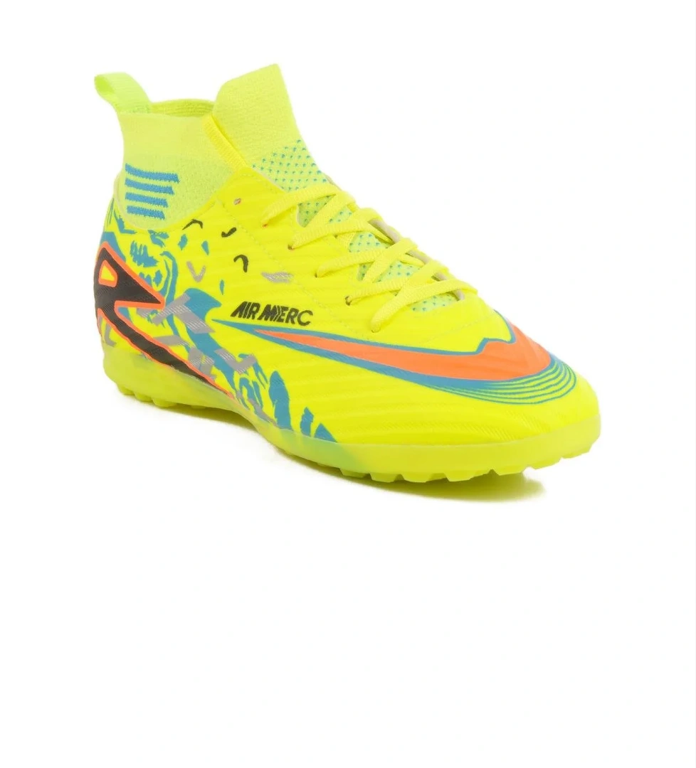 WJ-502 M Sarı Unisex Çoraplı Halı Saha Ayakkabısı